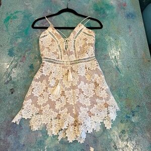 White Lace Romper